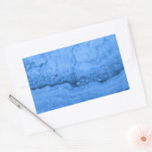 Sticker Rectangulaire Motif en granit bleu, marbre bleu, pierre bleue (Enveloppe)