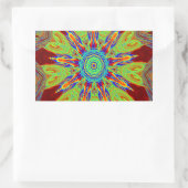 Sticker Rectangulaire Motif ethnique d'Asie africaine (Sac)