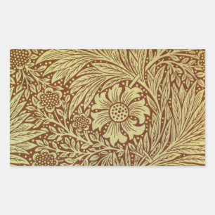 Sticker Rectangulaire Motif Fleur Antique Marigold de William Morris