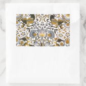 Sticker Rectangulaire Motif floral William Morris Lodden : bleu or (Sac)