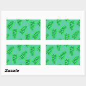 Sticker Rectangulaire Motif Foliage éponyme (Feuille)