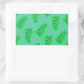 Sticker Rectangulaire Motif Foliage éponyme (Sac)