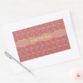 Sticker Rectangulaire Motif Foxglove Petal Paisley (Enveloppe)