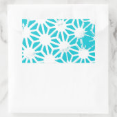 Sticker Rectangulaire Motif géométrique Aqua (Sac)