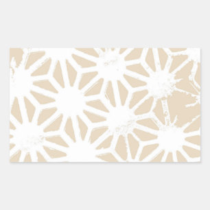 Sticker Rectangulaire Motif géométrique beige