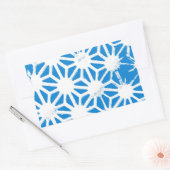 Sticker Rectangulaire Motif géométrique bleu (Enveloppe)
