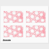 Sticker Rectangulaire Motif géométrique corail (Feuille)