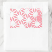 Sticker Rectangulaire Motif géométrique corail (Sac)
