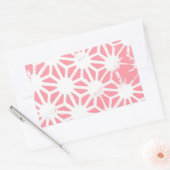Sticker Rectangulaire Motif géométrique corail (Enveloppe)