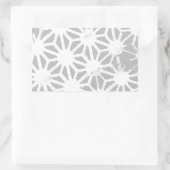 Sticker Rectangulaire Motif géométrique gris et blanc (Sac)