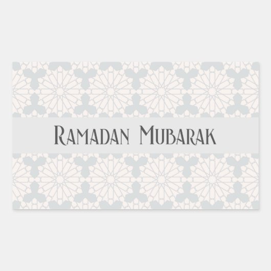 Sticker Rectangulaire Motif géométrique islamique (Devant)