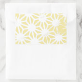 Sticker Rectangulaire Motif géométrique jaune citron (Sac)