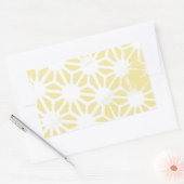 Sticker Rectangulaire Motif géométrique jaune citron (Enveloppe)