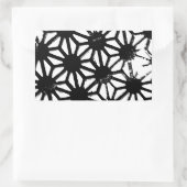 Sticker Rectangulaire Motif géométrique noir (Sac)