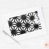 Sticker Rectangulaire Motif géométrique noir (Enveloppe)