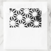 Sticker Rectangulaire Motif géométrique noir et blanc (Sac)