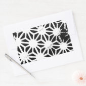 Sticker Rectangulaire Motif géométrique noir et blanc (Enveloppe)