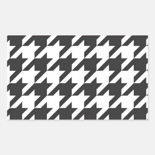 Sticker Rectangulaire Motif gris, noir et blanc sans soudure (Devant)