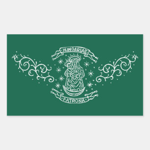 Sticker Rectangulaire motif hongrie