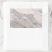 Sticker Rectangulaire Motif moderne en marbre noir gris rose (Sac)