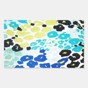 Sticker Rectangulaire Motif moderne tendance Leopard