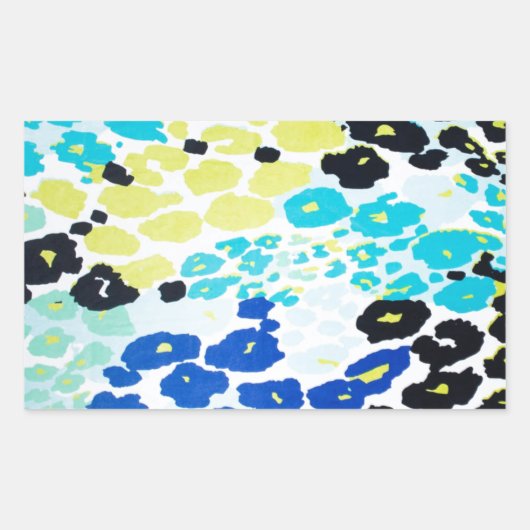 Sticker Rectangulaire Motif moderne tendance Leopard (Devant)