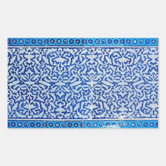 Sticker Rectangulaire Motif nuages (Devant)