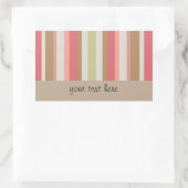 Sticker Rectangulaire Motif Paprika Stripes (Sac)