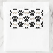 Sticker Rectangulaire Motif Pâtes Et Os (Sac)