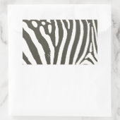 Sticker Rectangulaire Motif Poster de animal Zebra Stripe (Sac)