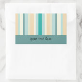 Sticker Rectangulaire Motif Seashore Stripes (Sac)