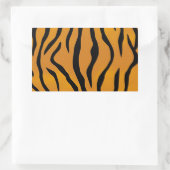 Sticker Rectangulaire Motif tigre rayé (Sac)