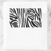 Sticker Rectangulaire Motif zèbre (Sac)