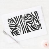 Sticker Rectangulaire Motif zèbre (Enveloppe)