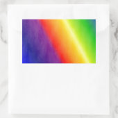 Sticker Rectangulaire Motifs arc-en-ciel (Sac)