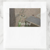 Sticker Rectangulaire Motivation animale de l'écureuil terrestre du dése (Sac)