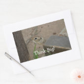 Sticker Rectangulaire Motivation animale de l'écureuil terrestre du dése (Enveloppe)