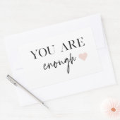 Sticker Rectangulaire Motivation Positive Vous Êtes Suffisamment Cité (Enveloppe)