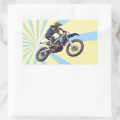 Sticker Rectangulaire Motocross (Sac)