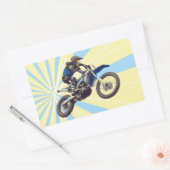 Sticker Rectangulaire Motocross (Enveloppe)