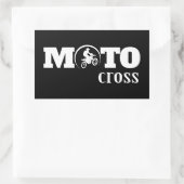 Sticker Rectangulaire Motocross (Sac)