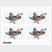 Sticker Rectangulaire Motogramme (Feuille)