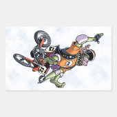 Sticker Rectangulaire Motogramme (Devant)