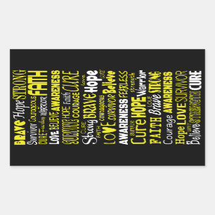 Sticker Rectangulaire Mots De Sensibilisation...Endometriose