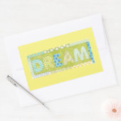 Sticker Rectangulaire Mots inspirants de Megan Meagher | Rêve (Enveloppe)