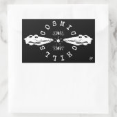 Sticker Rectangulaire Motte de refroidissement de poisson-chat de reptil (Sac)