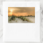 Sticker Rectangulaire Mouettes au lever du soleil (Sac)