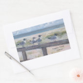 Sticker Rectangulaire Mouettes de l'île Dauphin (Enveloppe)