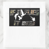 Sticker Rectangulaire Mouille des mouches (Sac)