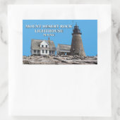 Sticker Rectangulaire Mount Desert Rock Lighthouse, Maine (Sac)